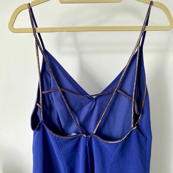 Gold Trim Mini Dress - Picture 2 of 3